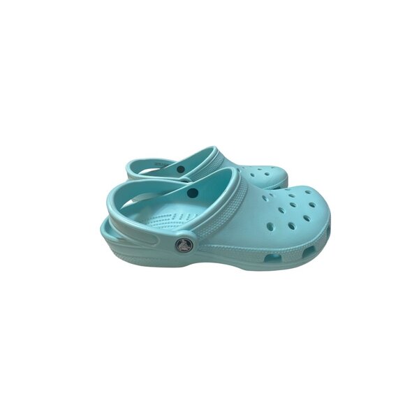 Crocs Classic Clog Light Blue Unisex Footwear Size 10 Adjustable Back Strap Ligh - Picture 3 of 6